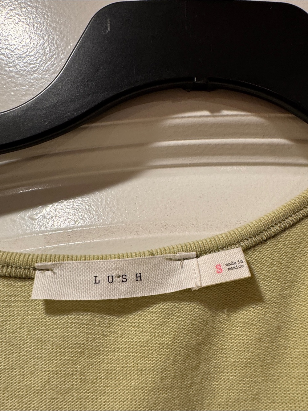 Lush Light Green Twist-Front V-Neck Tank - Picture 2 of 3